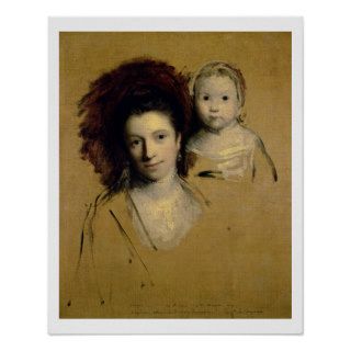 Georgiana, Countess Spencer and her Daughter Lady Posters