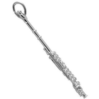 Rembrandt Charms Flute Charm, Sterling Silver Jewelry