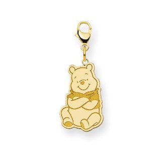 Gold plated SS Disney Winnie the Pooh Lobster Clasp Charm Clasp Style Charms Jewelry