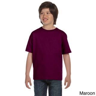 Gildan Gildan Youth Dryblend 50/50 T shirt Brown Size M (10 12)