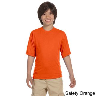 Jerzees Youth Polyester Moisture wicking Sport T shirt Orange Size M (10 12)