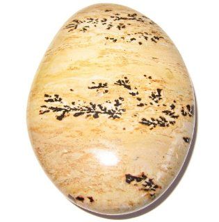 Agate Polished Stone Dendritic 01 Brown Earth Tree Plant Fossil Stone Grounding Crystal 2.5"  Other Products  