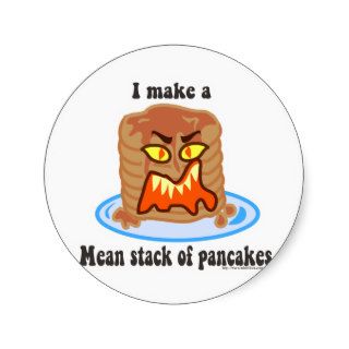 Mean Pancake Stickers