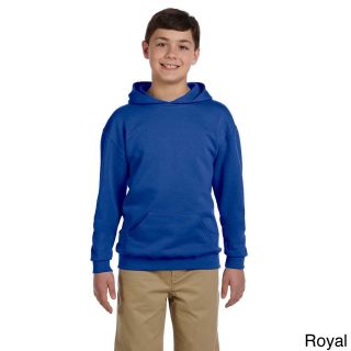 Jerzees Youth 50/50 Nublend Fleece Pullover Hoodie Blue Size L (14 16)