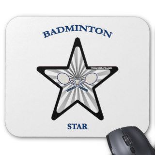Badminton Star Mouse Mats