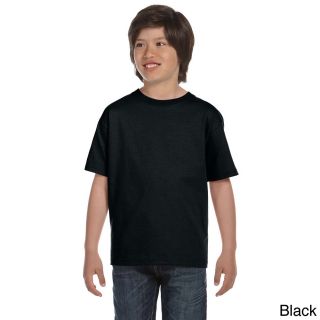 Gildan Gildan Youth Dryblend 50/50 T shirt Black Size L (14 16)