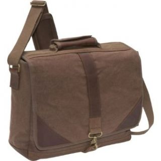 Rothco Brown Vintage Leather and Canvas Urban Pioneer Laptop Bag Computers & Accessories