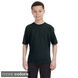 Anvil Anvil Youth Ringspun Cotton T shirt Blue Size XL (18 22)