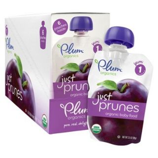Plum Organics Just Fruit Prunes Baby Food   6 pack