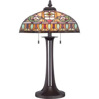 Tiffany Chantal With Western Bronze Finish Table Lamp