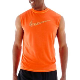 Nike Sleeveless Dri FIT Camo Top, Elecrtic Orang
