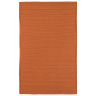 Indoor/ Outdoor Malibu Woven Orange Rug (8 X 11)