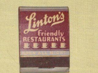 Vintage Matchbook   Linton's Restaurant   Philadelphia PA  Other Products  