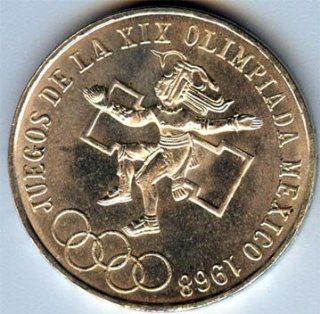 Mexico Silver Coin Commemorative 1968 Olympics KM479.1 