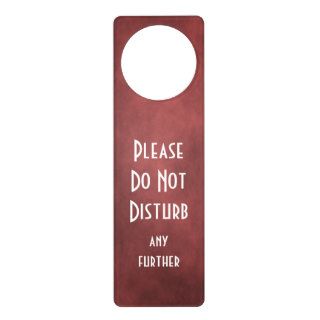 Do Not Disturb Sign Door Hanger