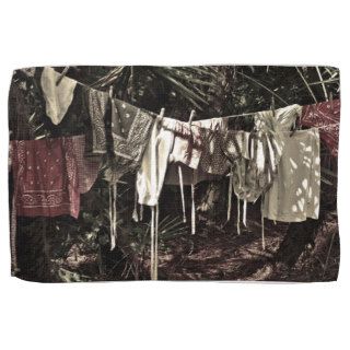 Laundry on the Line Vintage Clothes Kitchen Towel