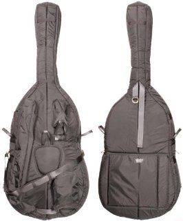 Mooradian 3/4 Deluxe Upright String Double Bass Bag   Black Musical Instruments