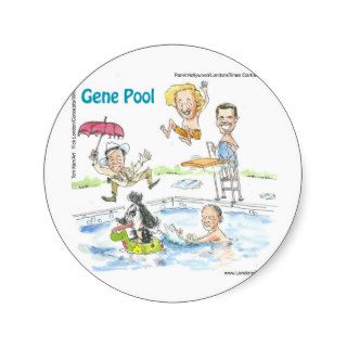 Meanwhile @ The Gene Pool Funny Gifts Tees More Sticker