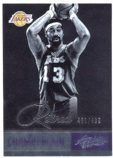 Wilt Chamberlain 2012 13 Panini Absolute Retired Serial #481/499 Sports Collectibles