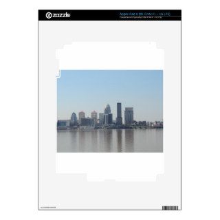 Louisville skyline during the day decal for iPad 3