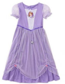 Sophia the First Dress Up Nightgown   Purple (2T) Toddler Disney Pajamas Clothing