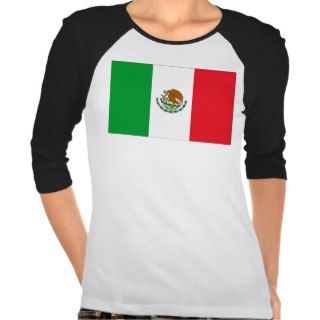 Mexico Flag T Shirt Mexican Flag Woman's