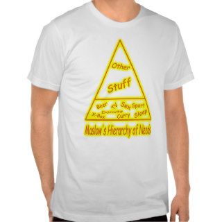 Maslow's Hierarchy of Needs Tshirt