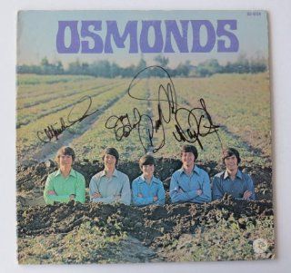 OSMONDS Multi Signed Authentic Autographed Record Album (PSA/DNA) LOA (5 Signatures) Entertainment Collectibles