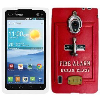LG Lucid 2 Vintage Red Fire Alarm Hard Case Phone Cover Cell Phones & Accessories