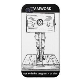 teamwork get with the program or else iPhone 4 case