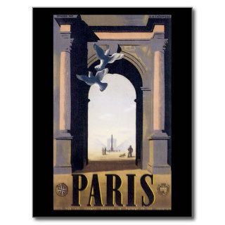 Paris Vintage Travel Post Cards