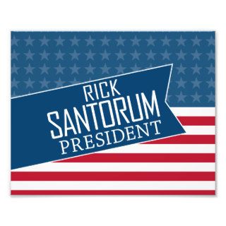 Rick Santorum for President Photo Print