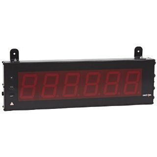 Red Lion Large Counter LED Display with Dual Relay Output and Serial Ports, 6 Digits, 4.0" High Character, 50 250 VAC/DC, 50/60 Hz Led Segment Displays