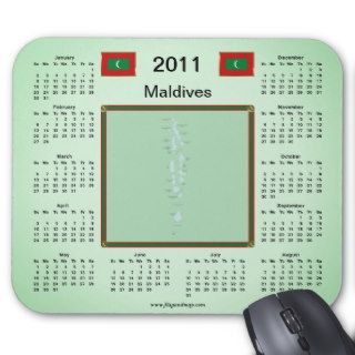 Maldives 2011 Calendar Mousepad