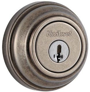 Kwikset 980 502S 980 Signature Series Deadbolt / Smart Key Dead Bolt Exterior Door Hardware   Rustic    
