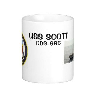 USS SCOTT  DDG 995 COFFEE MUGS