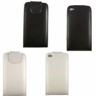 Flip Case Cover Skin 2 Pack For Apple iPod 4 4th Generation / Black And White Cell Phones & Accessories