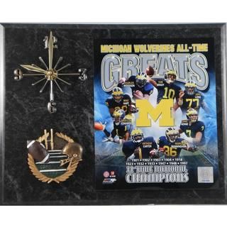 Michigan Wolverines All Time Greats Clock Football