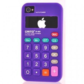 Retro Calculator Silicone Case Cover for AT&T Verizon Sprint Apple iPhone 4 4S Cell Phones & Accessories