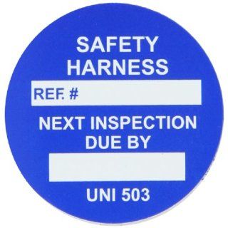 Brady UNI UNI503 B 1 3/4" Diameter Vinyl, Blue Unitag Safety Harness Insert (Pack of 100) Industrial Warning Signs