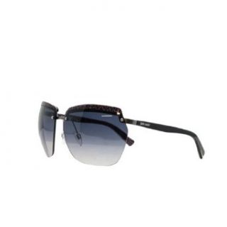 Just Cavalli JC 503 83B Black/Purple Rimless Square Sunglasses Clothing