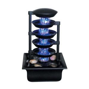 OK LIGHTING 10.5 in. Antique Black LED Fountain DISCONTINUED FT 1144/1L