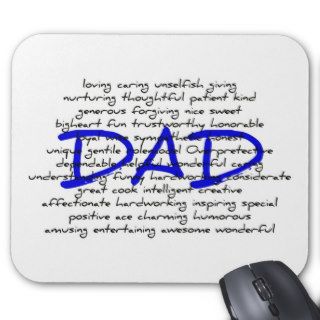 Words For Dad Mouse Pad