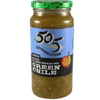 505 Diced Flame Roasted Green Chile   The classic flavor of New Mexico green chile, in a jar  Chile Verde  Grocery & Gourmet Food