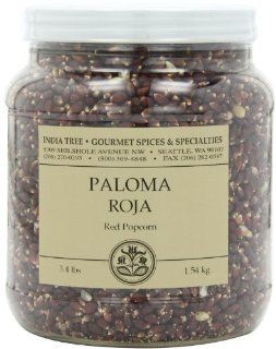 India Tree Paloma Roja (Red) PopCorn, 3.4 lb (Pack of 2)  Popcorn Kernels  Grocery & Gourmet Food