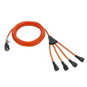Power Care 25 ft. 4 Outlet Generator Storm Cord AP90252