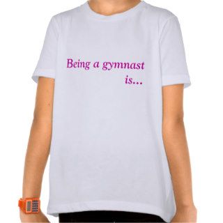 Girls inspirational gymnastic tee