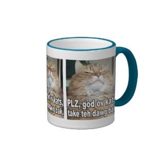 Funny Cat Pictured Praying Coffee Cup Mug