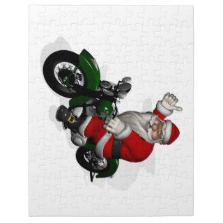 Santa Claus On Motorbike Puzzle