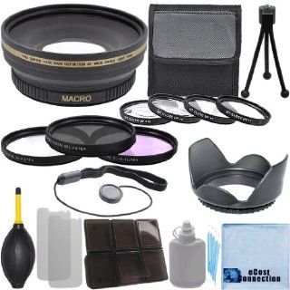 Pro Series 72mm 0.43x Wide Angle Lens + 3Pc Filter Sets + 4Pc Close Up Lens + Lens Hood with Deluxe Lens Accessories Kit for Nikon D3000 D3100 D3200 D5000 D5100 D5200 D7000 D7100 D7200 D600 D610 D700 D800 D90 DSLR  Digital Slr Camera Lenses  Camera &